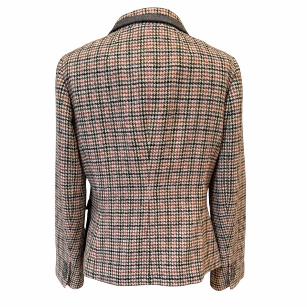 Talbots Wool Houndstooth Blazer Owl Lining Business Career Women’s Size 10P NWT - Picture 4 of 13